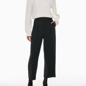 Aritzia Effortless Pants Black Cropped Tall Length Size 0